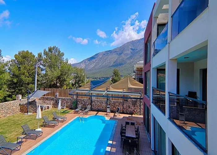 Private Luxury With Large Pool, Jacuzzi And Barbecue In Oeluedeniz