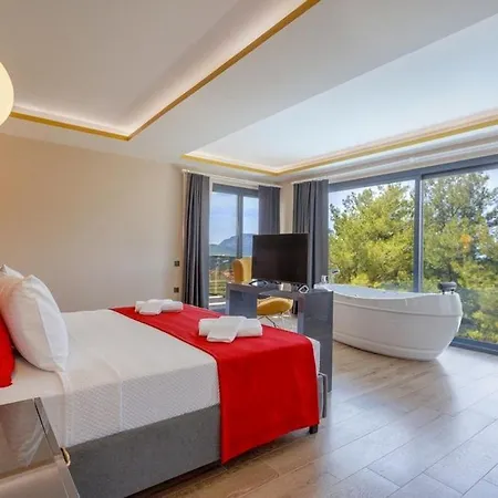 Private Luxury With Large Pool, Jacuzzi And Barbecue In Oeluedeniz Фетхие