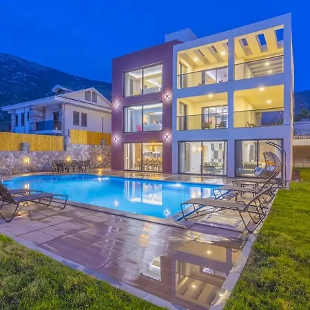 Private Luxury With Large Pool, Jacuzzi And Barbecue In Oeluedeniz فيلة