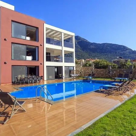 Private Luxury With Large Pool, Jacuzzi And Barbecue In Oeluedeniz